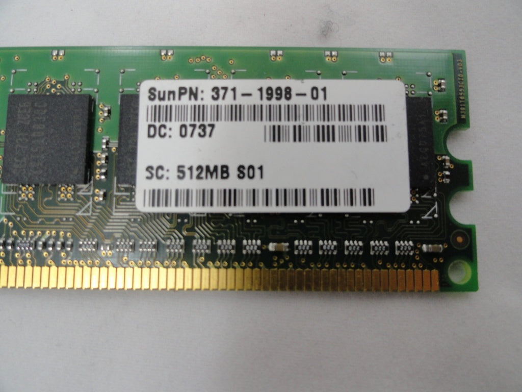 MT9HTF6472AY - Sun / Micron 512MB 1RX8 PC2-5300E-555-12-F0 Memory     512MB DDR2 667 CLS ECC - Refurbished