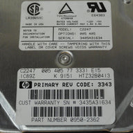 MC3783_0950-2362_HP 1GB SCSI 50 Pin 5400rpm 3.5in HDD - Image3