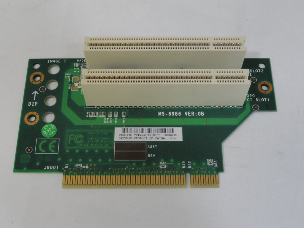 398778-001 - HP 398778-001 SPS-BD PCI Riser Board Backplane - Refurbished