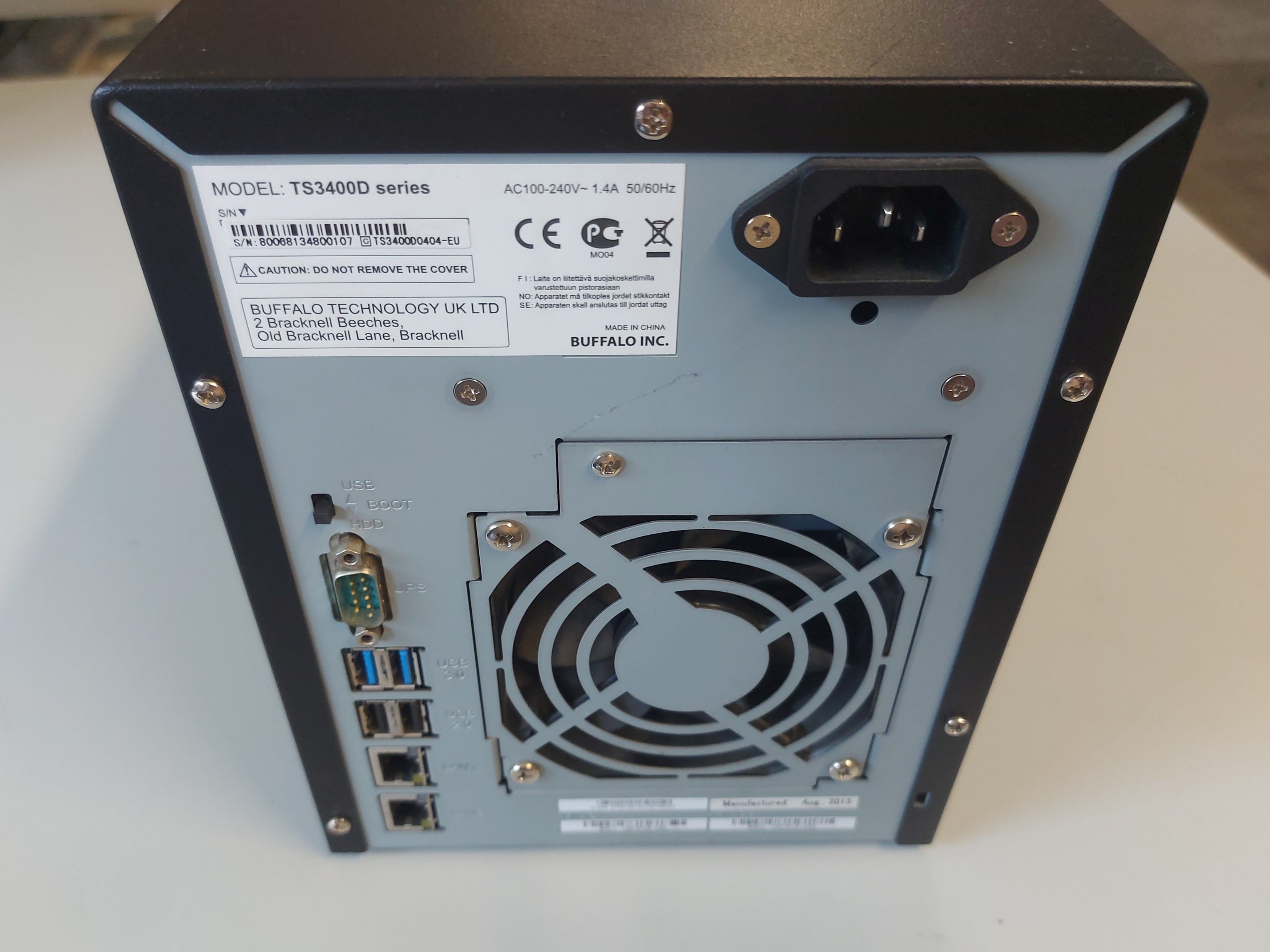 Buffalo TeraStation TS3400D 4TB 4-Bay Desktop NAS ( TS3400D0404-EU ) USED 