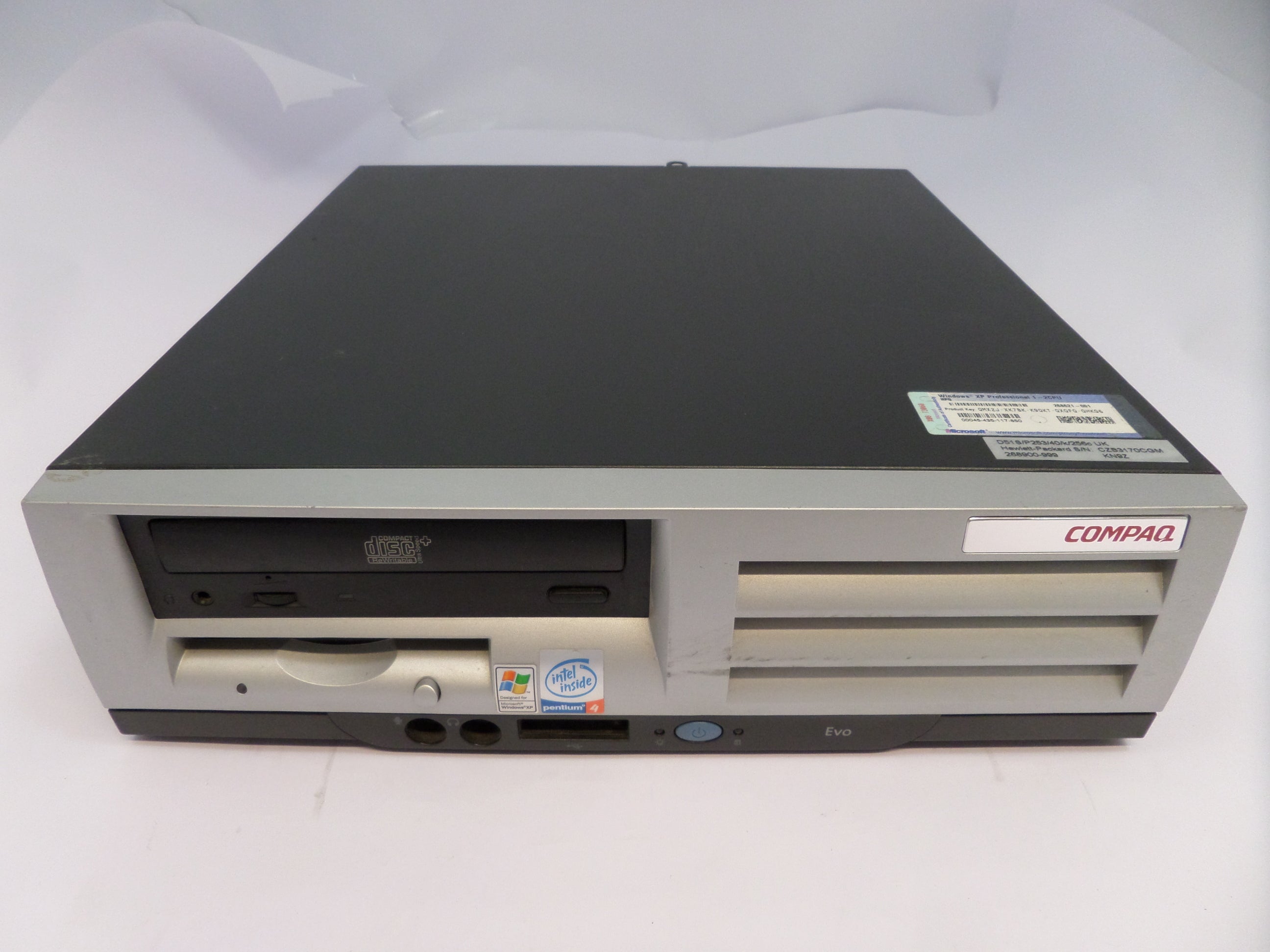 268900-999 - Compaq Evo D510 SFF P4 2.5GHz 1Gb RAM CD-RW FDD Small Form Factor - No HDD - USED