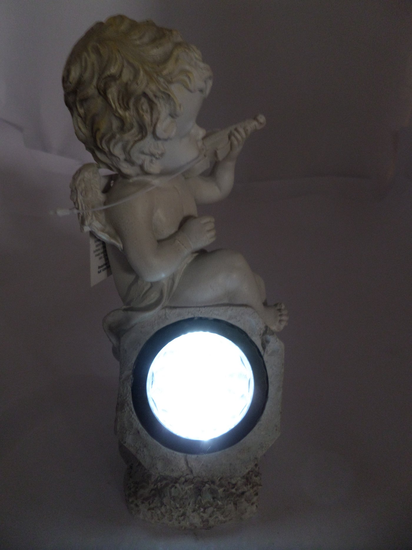 PR26256_BS122163_Premier cherub with solar white light.  Violin - Image4