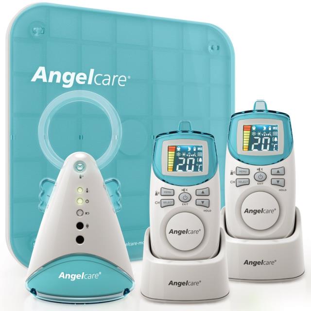 AC401 - Angelcare AC401 Deluxe Movement & Sound Baby Monitor with 2 parent units. - NOB