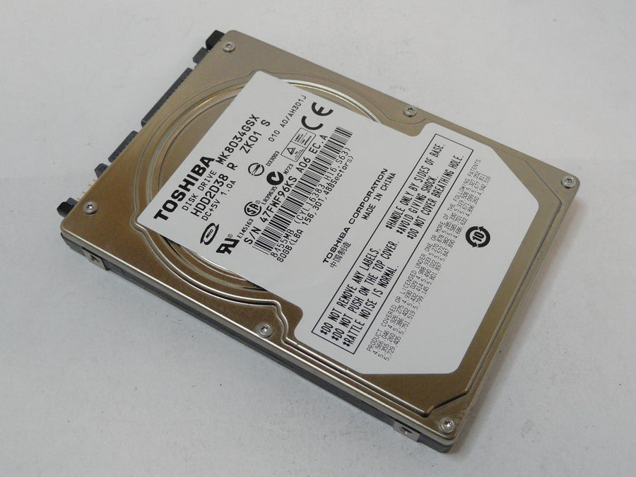 MK8034GSX - Toshiba 80GB SATA 5400rpm 2.5in HDD - Refurbished