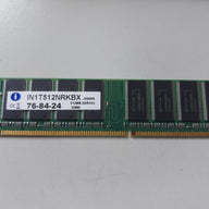 Integral 512MB PC2700 DDR-333MHz non-ECC Unbuffered CL2.5 184-Pin DIMM ( IN1T512NRKBX ) REF