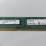 Crucial 8GB PC3-12800 DDR3-1600MHz non-ECC Unbuffered CL11 240-Pin DIMM Module ( CT102464BA160B.C16FED ) REF