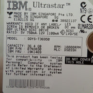 07N3830 - IBM 36Gb SCSI 80 Pin 10Krpm 3.5in HDD - Refurbished