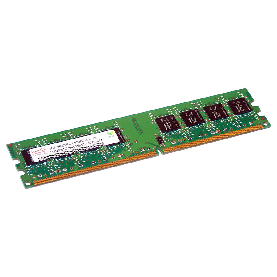 Hynix 1GB PC2-5300 DDR2-667MHz non-ECC Unbuffered CL5 240-Pin DIMM Dual Rank Memory Module ( HYMP512U64CP8-Y5 ) REF