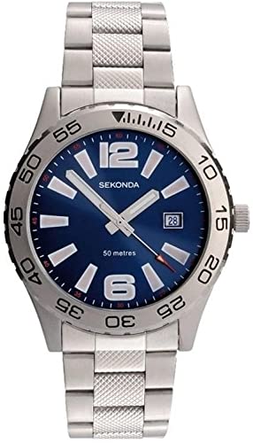 Sekonda Gents Blue & Silver Retro Sports Watch 3253