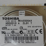 PR14917_HDD2D10_Toshiba HP 40Gb IDE 5400rpm 2.5in HDD - Image3