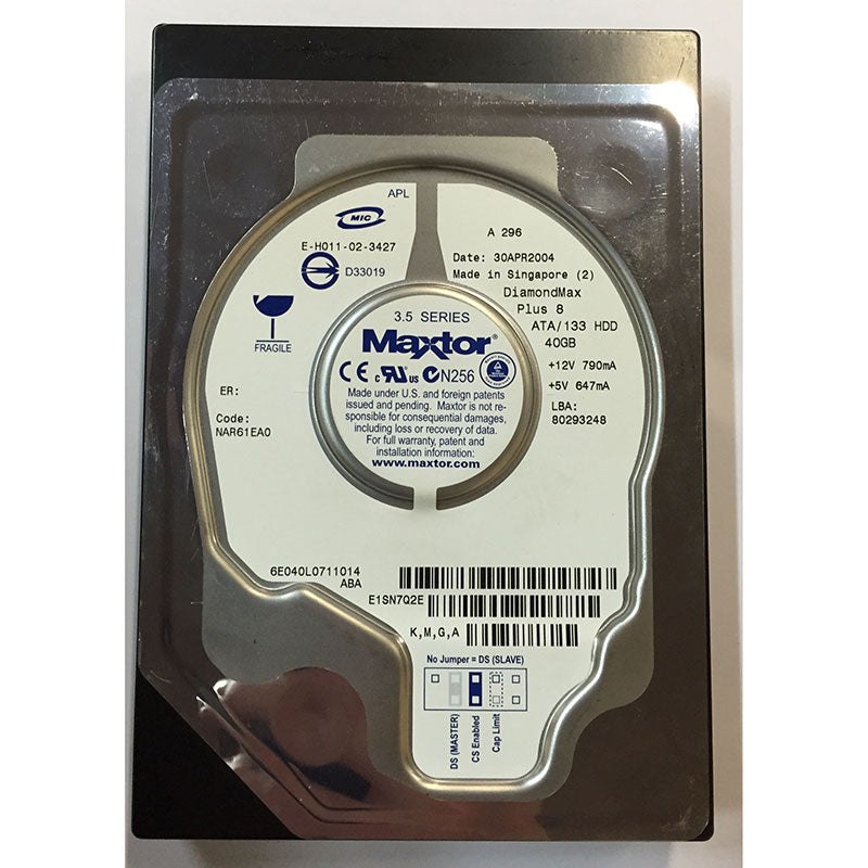 Maxtor Diamond Max Plus8 40GB 3.5" ATA/133 IDE HDD ( 6E040L0711014 ) REF