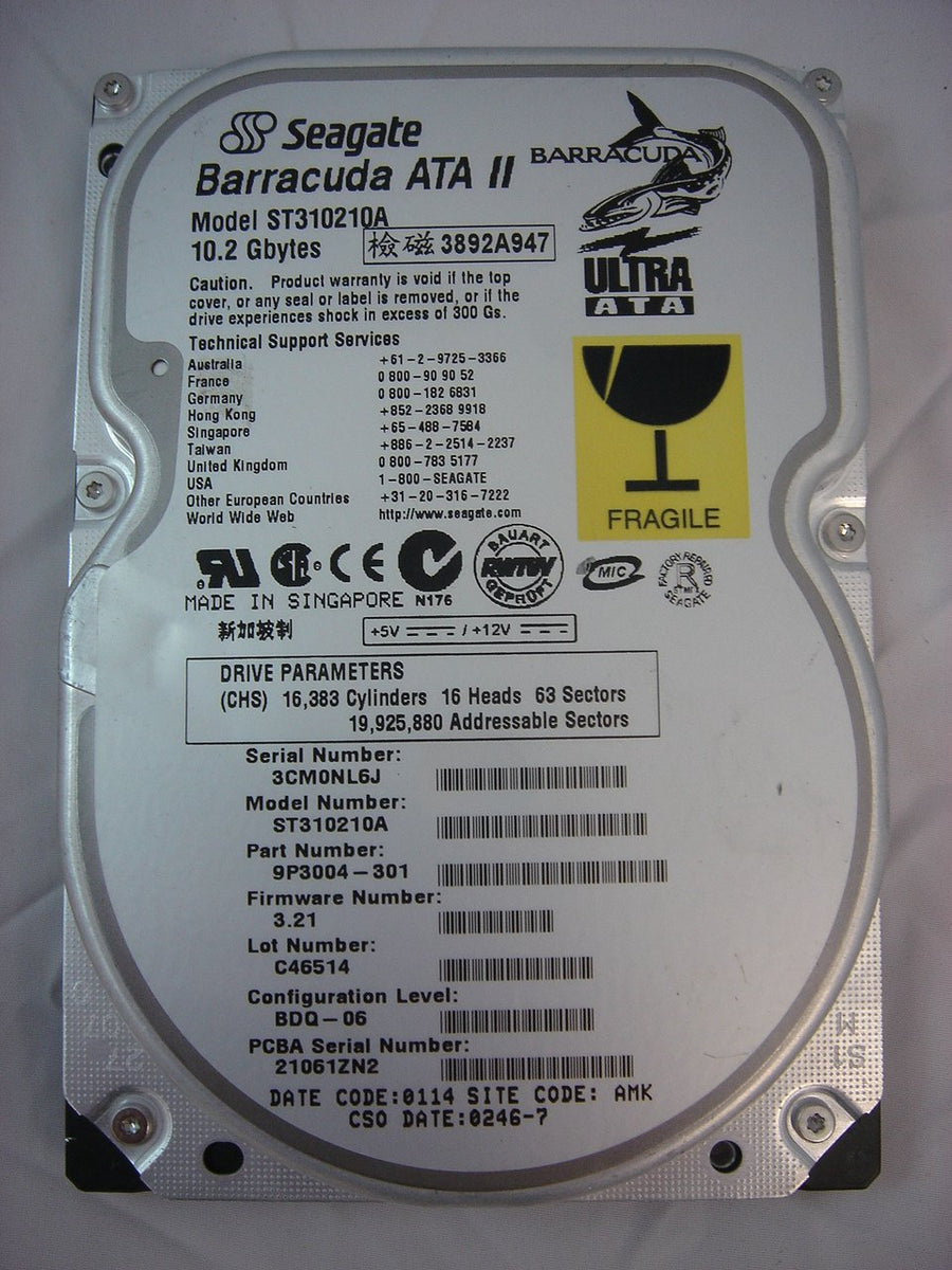 MC5425_9P3004-301_Seagate 10Gb IDE 3.5in HDD - Image2