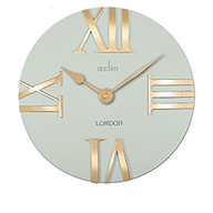 Acctim Prestwick 30.5cm Domed Plastic Wall Clock in Jade 22385