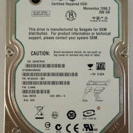 9FWG44-501 - Seagate 200GB SATA 7200rpm 2.5in HDD - Refurbished
