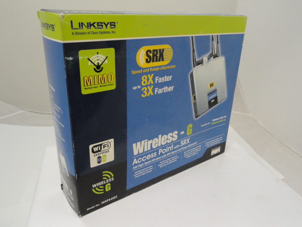 Linksys Wireless-G Access Point with SRX, ( WAP54GX WAP54GX    Linksys )