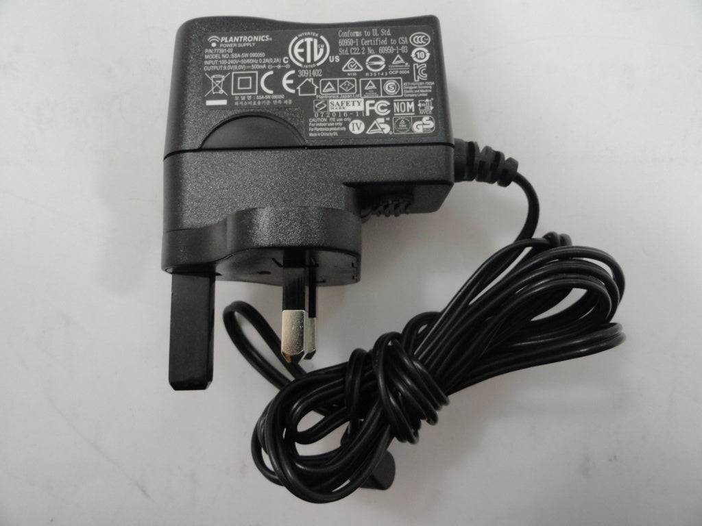 Plantronics 9VDC  AC Adapter ( 77391-02 SSC-090050 Ref )