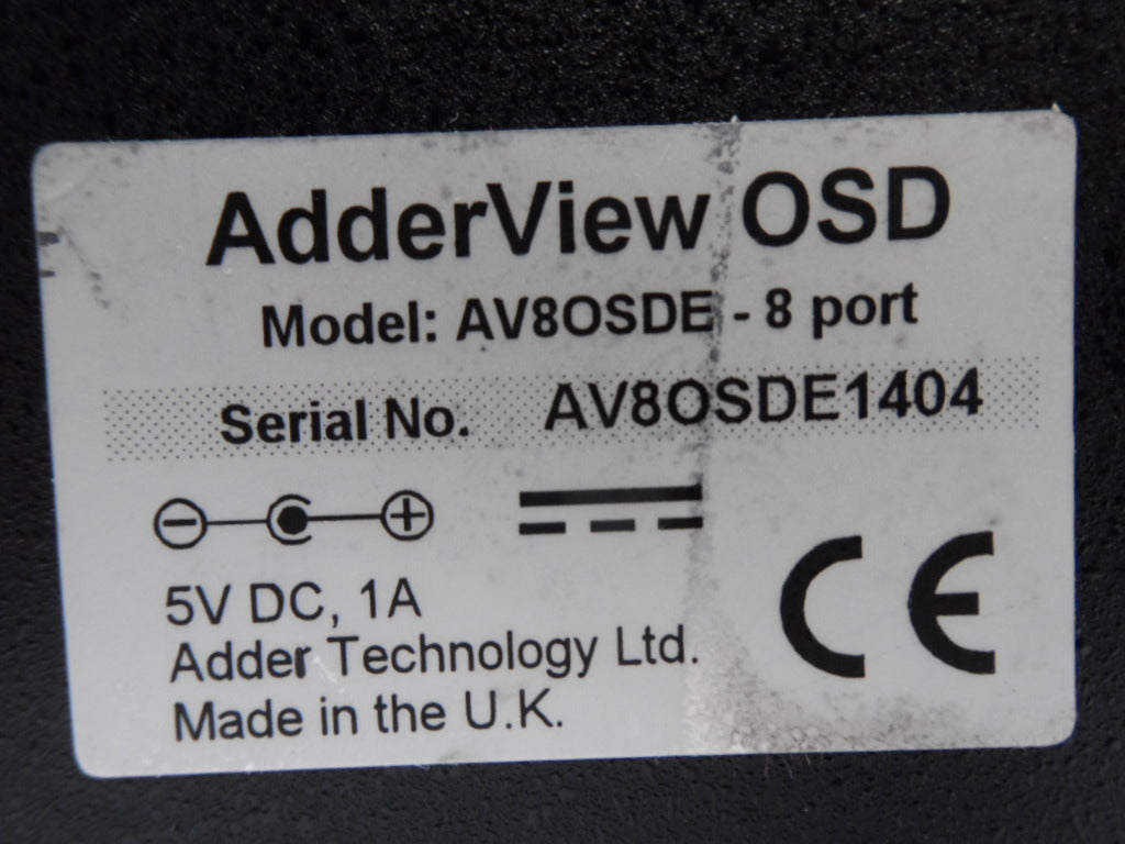 AdderView OSD 8-Port KVM Switch ( AV8OSDE Adderview )