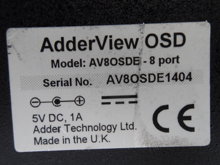AdderView OSD 8-Port KVM Switch ( AV8OSDE Adderview )