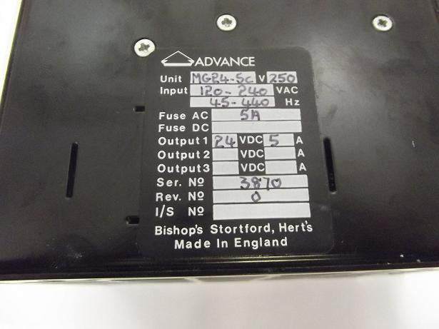 Advance MG24-5C 24V 5Amp Power Supply ( MG24-5C MG24-5C    Advance )
