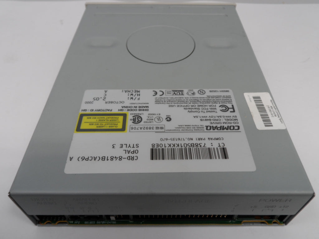 Compaq 48x CD-ROM Drive ( CRD-8481B   Compaq PN 176135-670 )