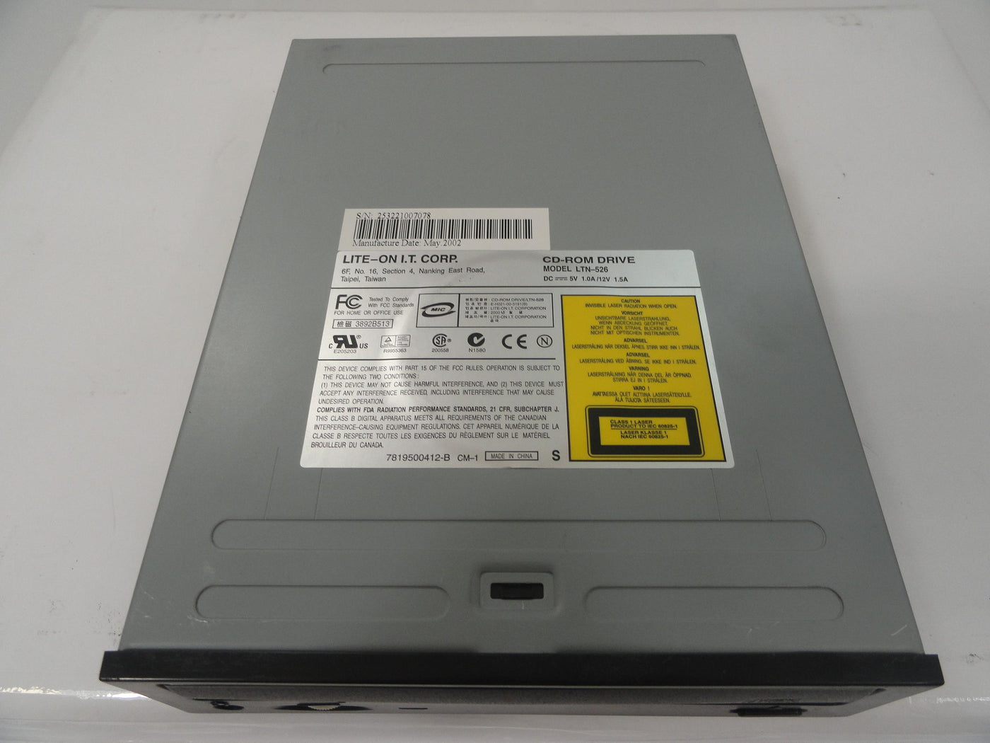 Lite-On I.T. Corp 52x CD-Rom Drive ( LTN-526 LTN-526    LiteOn )