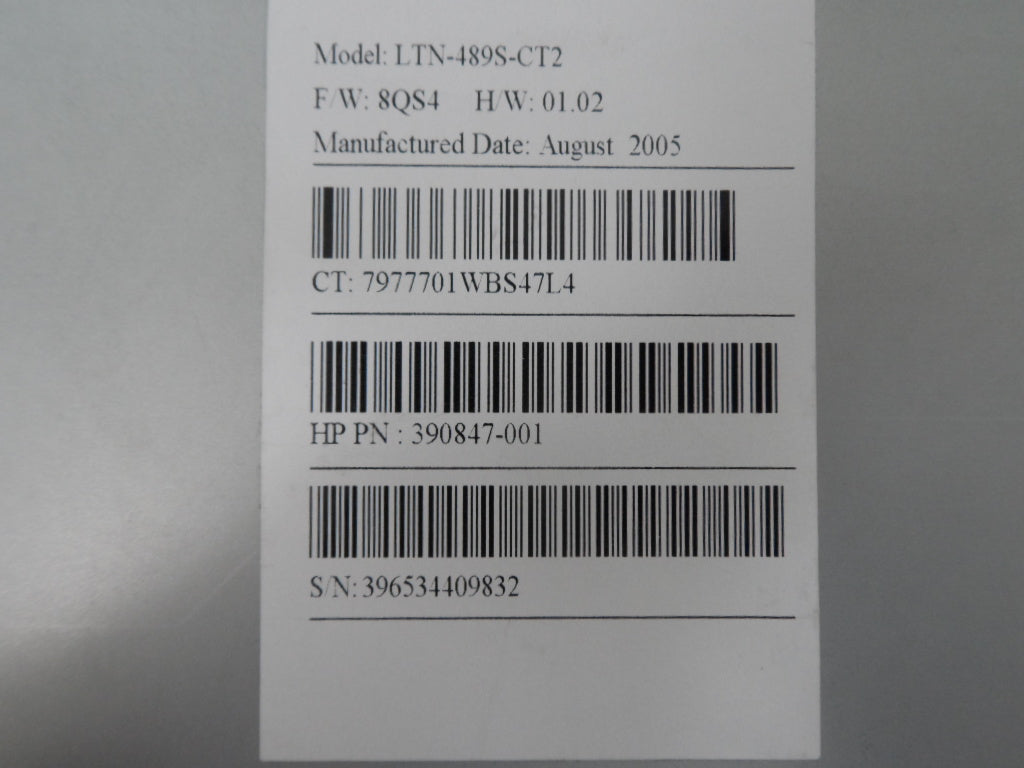 HP LTN-489S 48x CD Rom Drive ( 390847-001 LTN-489S-CT2 LTN-489S    HP )