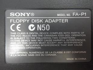 Sony PCMCIA Floppy Disk Drive External Adapter ( FA-P1 FA-P1    Sonic Power International )