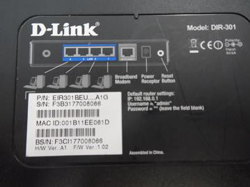 D-Link DIR-301 Wireless Network Router ( EIR301BEU DIR-301    D-Link )