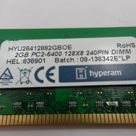 Hyperam 2GB PC2-6400 DDR2-800MHz 240-Pin DIMM Memory Module (HYU26412882GBOE )