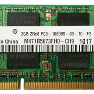 SAMSUNG 2GB PC3-10600S DDR3-1333MHZ SODIMMM Laptop Memory  (M471B5673FH0-CH9 REF)
