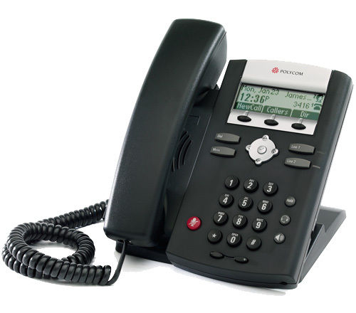 Polycom SoundPoint IP 331 Corded VoIP 2 Line Phone (2200-12365-025 used)