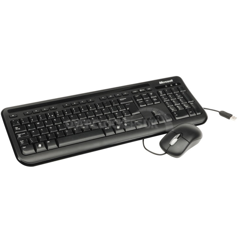 Microsoft Wired Desktop 400 Optical USB Keyboard & Mouse Set QWERTY (5MH-00002 New)
