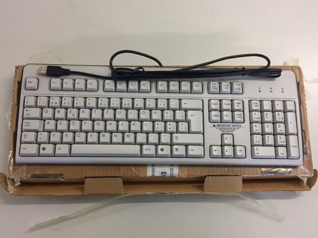 HP Grey Swiss QWERTZ USB Keyboard (355632-111 KU-0316)