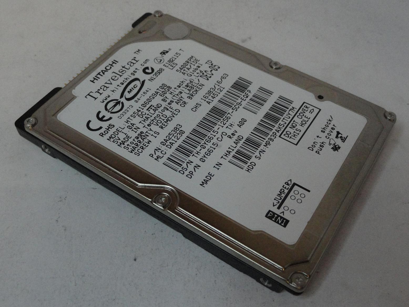 Hitachi Dell 60Gb IDE 5400rpm 2.5in HDD