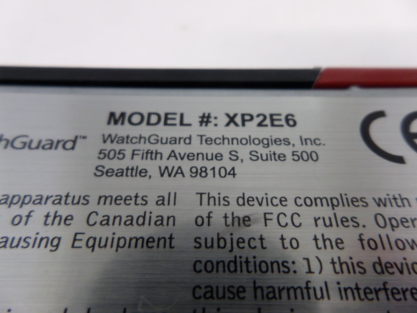 WatchGuard XP2E6 Firebox X55e Edge