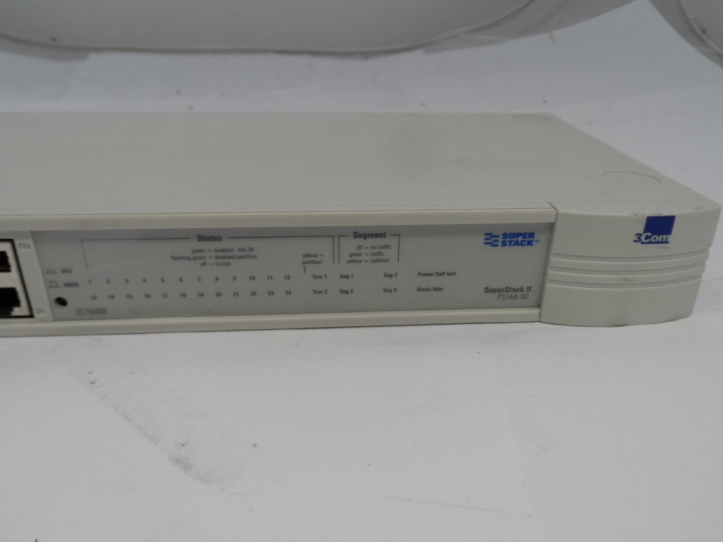 3C16406 | 3Com, SuperStack II PS Hub 40, 24 Port, Cream. | USED ...