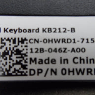 Dell Slim USB QWERTY Keyboard 0HWRD1