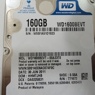 Western Digital 160GB SATA 5400rpm 2.5in HDD ( WD1600BEVT WD1600BEVT-00ZCT0    Western Digital )