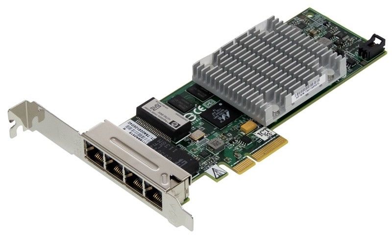 HP 539931-001  PCIe 4 Port Gigabit Server Adapter (NC375T Used)