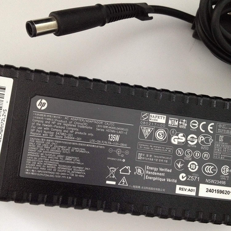 Genuine HP AC Adapter Charger Power Supply 135W 19V 7.1A HSTNN-HA01 (397747 002 Used)