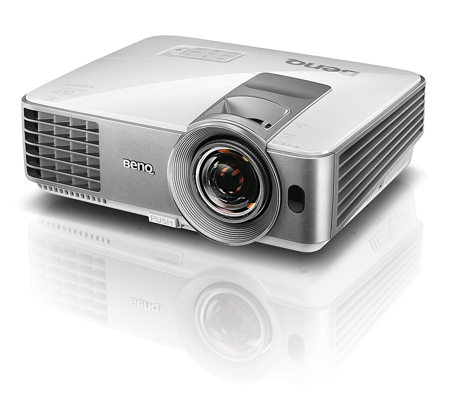 BenQ MS630ST SVGA Short Throw DLP Projector for Business Office, 3200 ANSI Lumens - Silver/White (9HJDY7713E NOB)