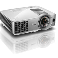 BenQ MS630ST SVGA Short Throw DLP Projector for Business Office, 3200 ANSI Lumens - Silver/White (9HJDY7713E NOB)