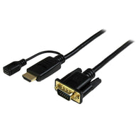 StarTech.com HDMI to VGA Cable – 6 ft / 2m – 1080p (HD2VGAMM6 NEW)