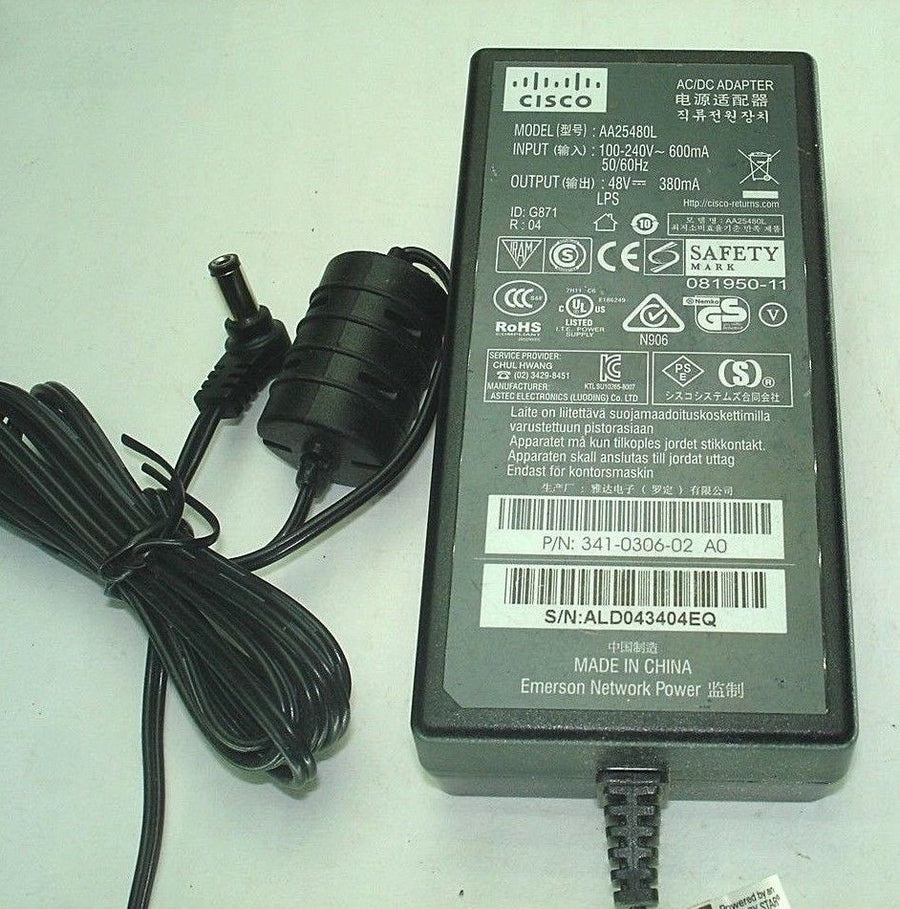 Cisco AC Adapter Power Supply ( AA25480L USED)