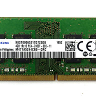 Samsung Axiom 4GB DDR4-2400MHz PC4-19200 non-ECC Unbuffered CL17 260-Pin SoDimm Memory Module ( M471A5244CB0-CRC 3AC00545200 ) REF