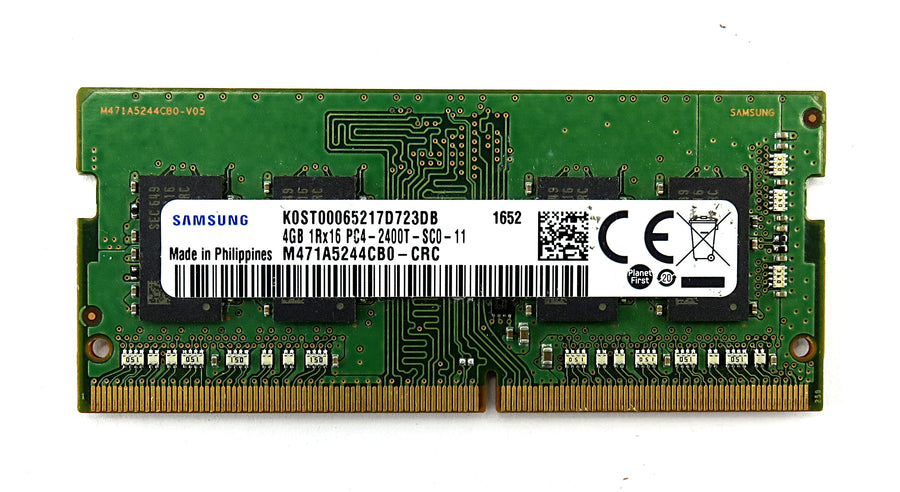 Samsung Axiom 4GB DDR4-2400MHz PC4-19200 non-ECC Unbuffered CL17 260-Pin SoDimm Memory Module ( M471A5244CB0-CRC 3AC00545200 ) REF