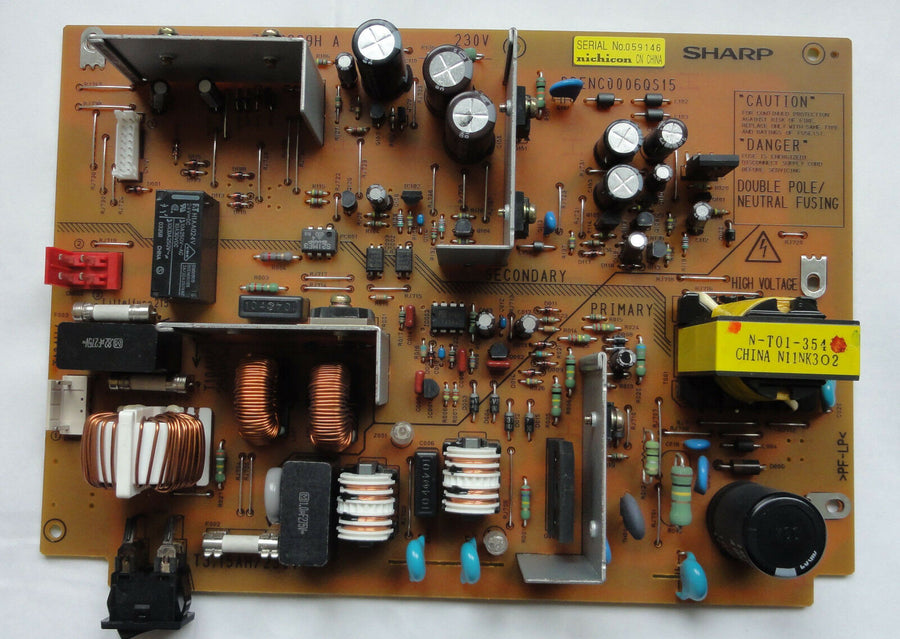 Sharp RDENC0006QS15 Power Switch Board