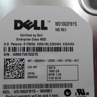 Dell / WD 1Tb SATA 7200RPM 3.5in HDD (WD1002FBYS-18W8B0 050XV4 50XV4  Ref)