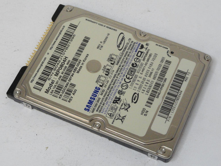 Samsung Dell 80GB IDE 5400rpm 2.5in HDD ( MP0804H MP0804H DC890 0DC890  Samsung Dell )