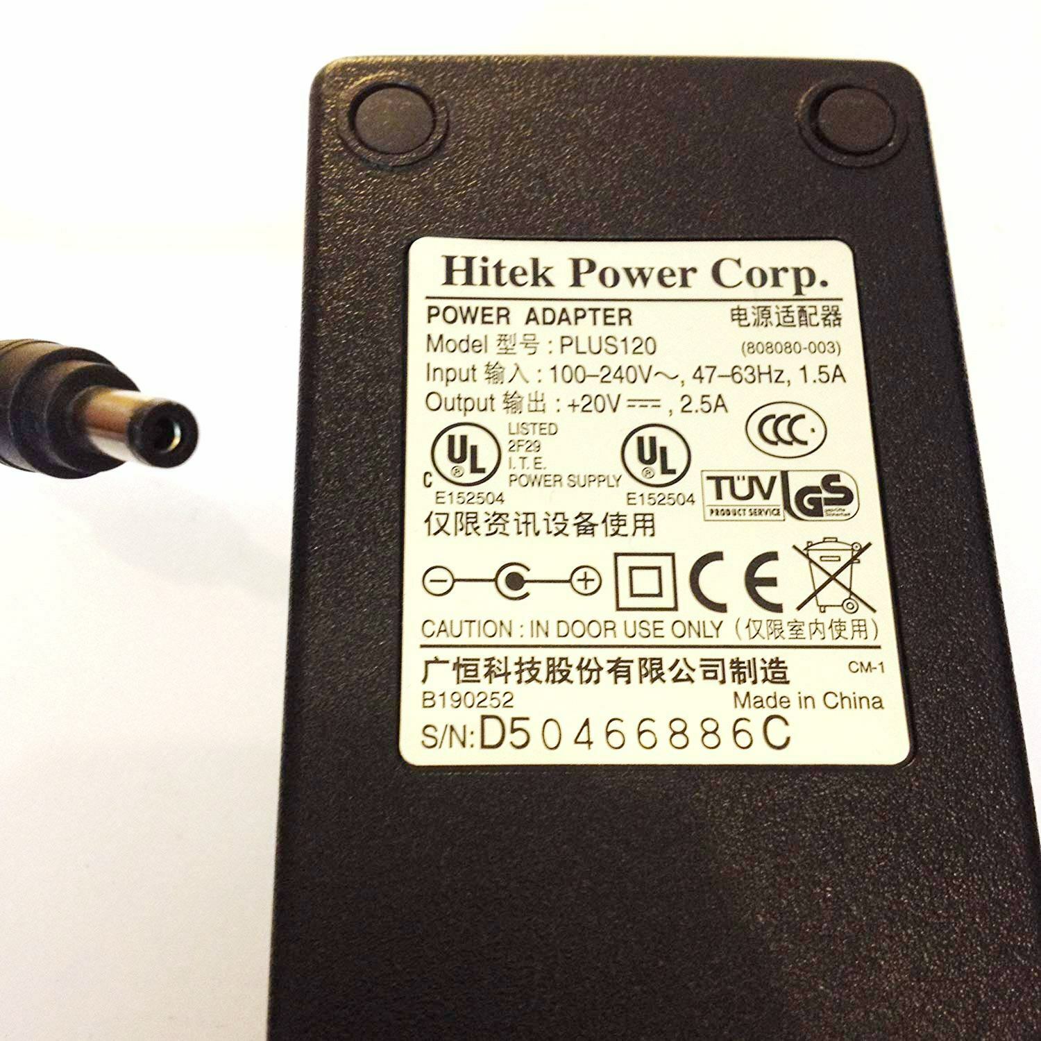 Hitek Power Corp Power Adapter - Input 100-240v: ( PLUS220  USED )